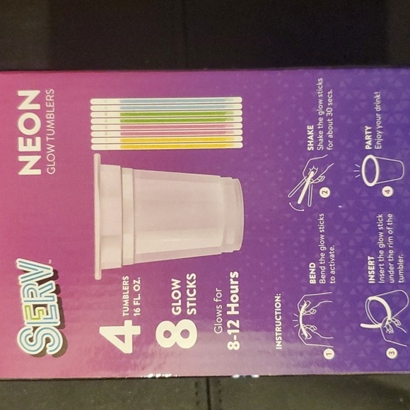 COPY - SERV Neon Glow Tumblers - Picture 4 of 4